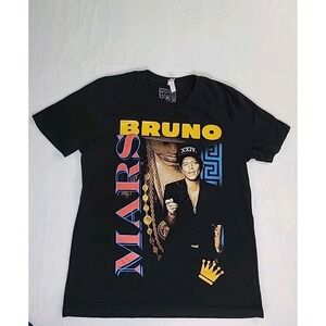 Bruno Mars 24K Magic World Tour T-Shirt Adult Large Black Merch XXIV Concert